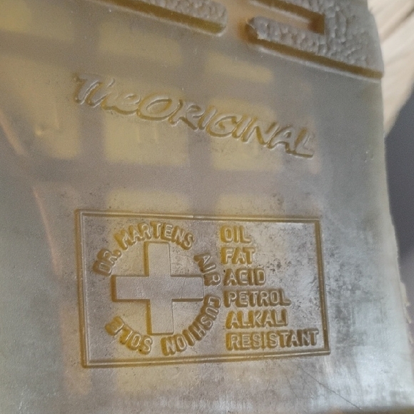 Dr. Martens 1460 Pascal Virginia White Leather Lace Up Combat Boots Size 6 / 37 - Picture 3 of 14